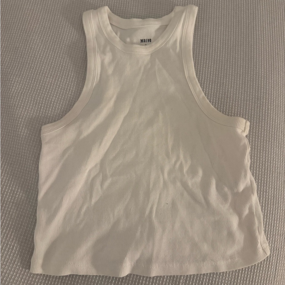 THE BLAIR BABY TEE BY MAEVE: SLEEVELESS CROPPED RACERBACK EDITION